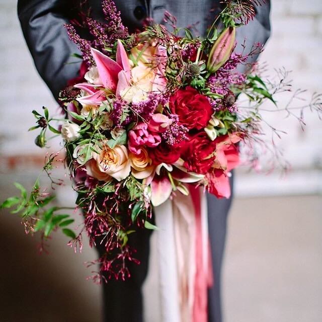Pink Red Wedding Bouquet